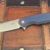 SRK EDC pocket knife blade detail